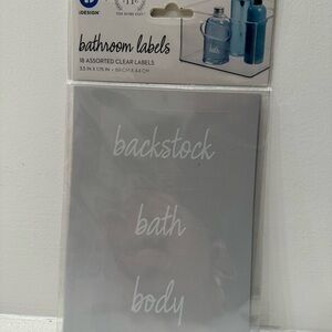 The Home Edit bathroom organization labels